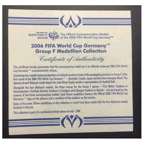 2006 The Official Commemorative Medals for the 2006 FIFA World Cup Germany