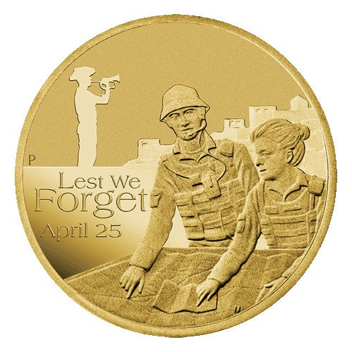2017 $1 ANZAC Day Australian Intelligence Corps Unc Coin in Card
