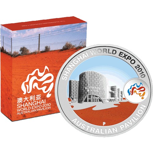 2010 $1 Shanghai World Expo Australian Pavillion 1oz Silver Proof Coin