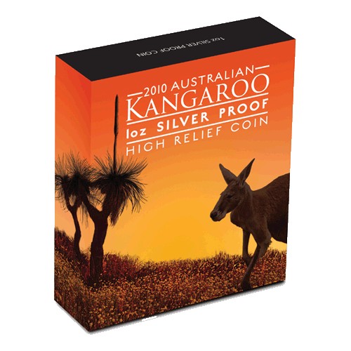 2011 $1 Australian Kangaroo High Relief 1oz Silver Proof Coin