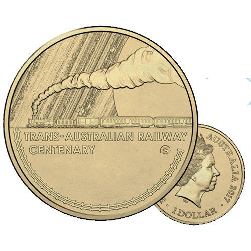 2017 $1 Centenary of the Trans-Australian Railway S Counterstamp