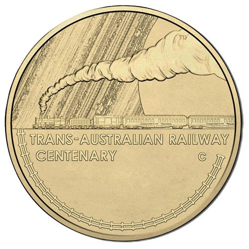 2017 $1 100th Anniversary Trans-Australian Railway RAM Coin & Stamp Cover PNC