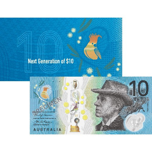 2017 $10 RBA Folder Next Generation Unc Banknote
