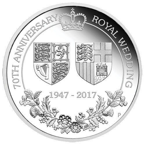 2017 $1 70th Anniversary of the Royal Wedding 1oz Silver Proof Coin