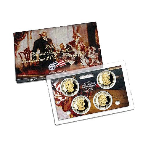 2012 $1 USA Presidential Dollar Proof Set 4 Coins
