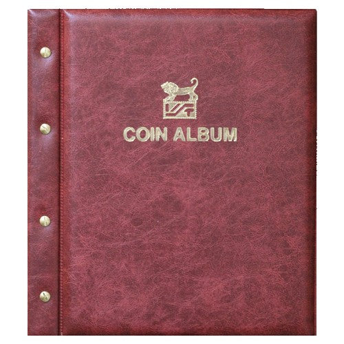 Coin Album - Red Marbled