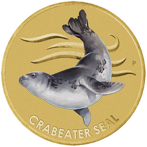 2018 $1 AAT Crabeater Seal Coin & Stamp Cover PNC