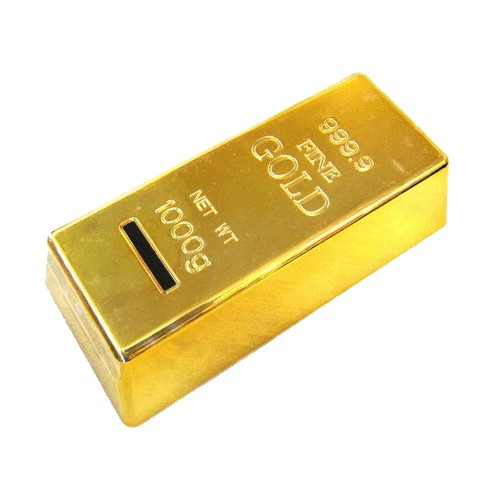 Gold Bullion Money Box Replica