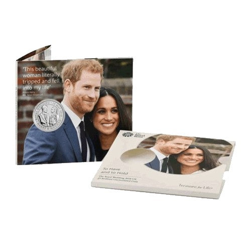 2018 GB £5 Prince Harry & Meghan Markle Royal Wedding BU Coin
