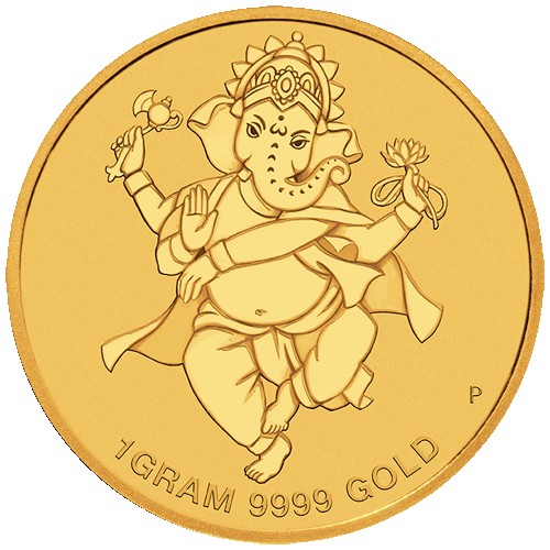 2018 $4 Diwali Festival 1g Gold Coin