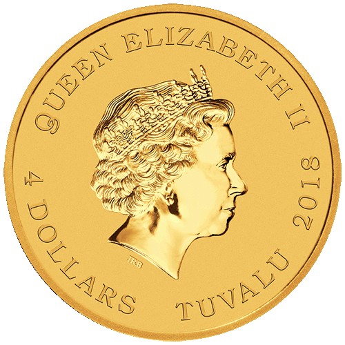 2018 $4 Diwali Festival 1g Gold Coin