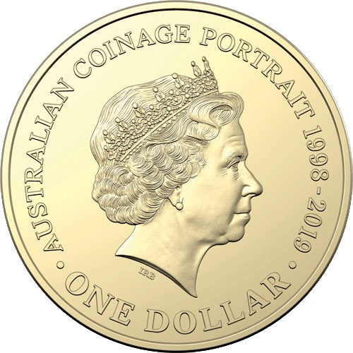 2019 $1 The Sixth Effigy Her Majesty Queen Elizabeth II Uncirculated Coin in Card