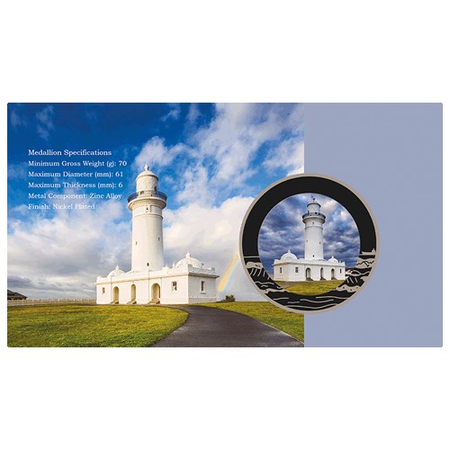 2018 200th Anniversary Macquarie Lighthouse Medallion & Stamp Cover PNC