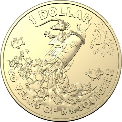 2019 60th Anniversary of Mr Squiggle & Friends 7 Coin Collection
