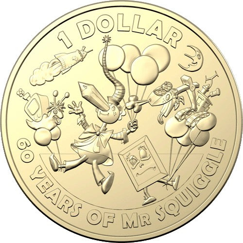 2019 60th Anniversary of Mr Squiggle & Friends 7 Coin Collection
