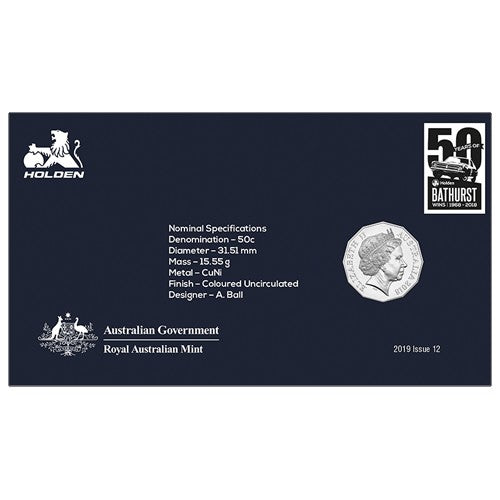 2018 50c Holden 1996 VR Commodore Coin & Stamp Cover PNC