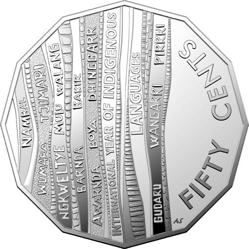 2019 50c International Year of Indigenous Languages Frosted Uncirculated Coin