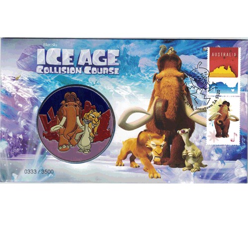 2016 Ice Age Collision Course Limited Edition Medallion Cover PNC