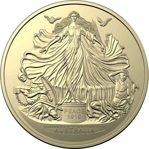 2019 $1 Centenary of the Treaty of Versailles Al/Br Uncirculated Coin in Card