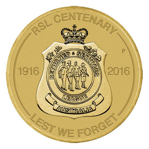2016 $1 RSL Centenary Coin & Stamp Cover PNC