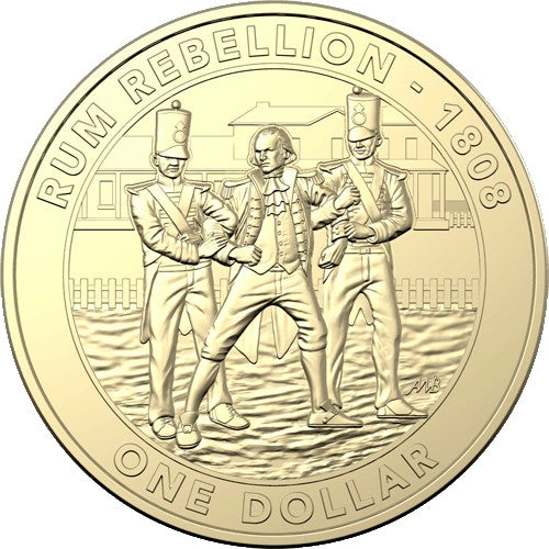 2019 $1 Mutiny and the Rebellion - The Rum Rebellion Al/Br Uncirculated Coin in Card