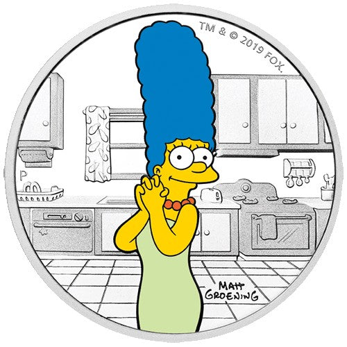 2019 $1 The Simpsons - Marge Simpson 1oz Silver Proof Coin
