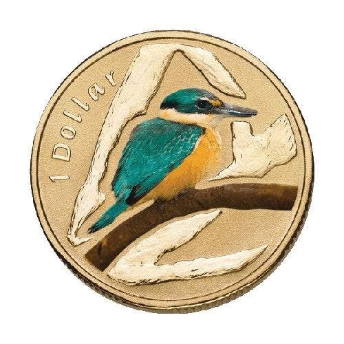 2011 $1 Air Series - Sacred Kingfisher Unc Coin in Card