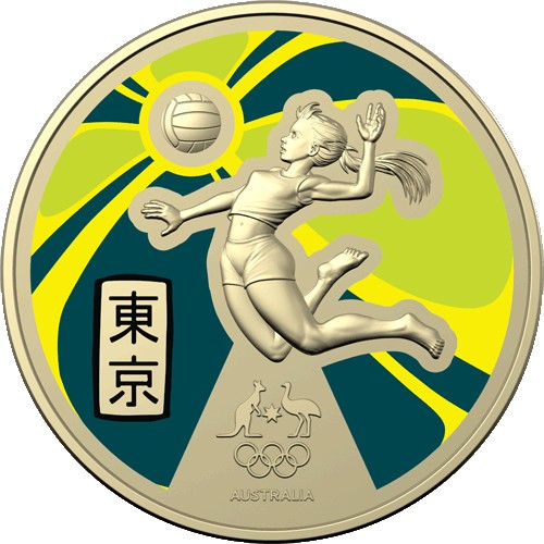 2020 $1 Australian Olympic Team Ambassador Taliqua Clancy - Beach Volleyball Uncirculated Coin in RAM Card
