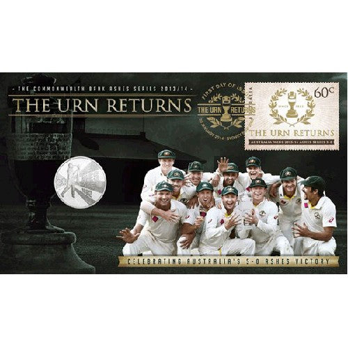 2013 - 2014 20c The Urn Returns - Ashes Coin & Stamp Cover PNC Limited Edition 