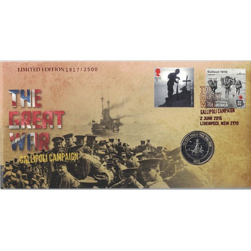 2015 GB £2 The Great War Gallipoli Campaign Limited Edition PNC