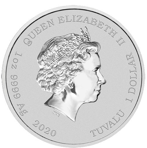 2020 $1 The Simpsons - Bart Simpson 1oz Silver Coin in Card
