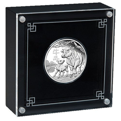 2021 $1 Year of the Ox 1oz Silver Proof Coin