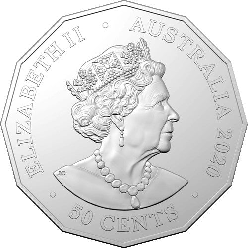 2020 50c Christmas Decoration Uncirculated Coin in Card