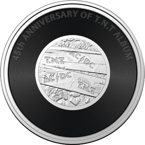 2020 20c AC/DC TNT Uncirculated Coin in RAM Card