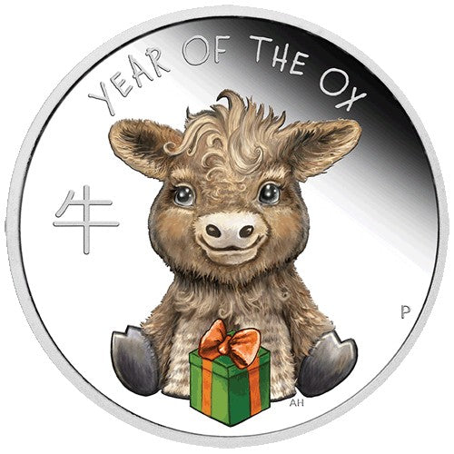 2021 50c Baby Ox 1/2oz Silver Proof Coin