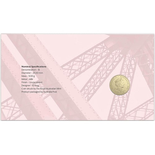 2021 $1 National Heritage Australia - Sydney Harbour Bridge Coin & Stamp Cover PNC