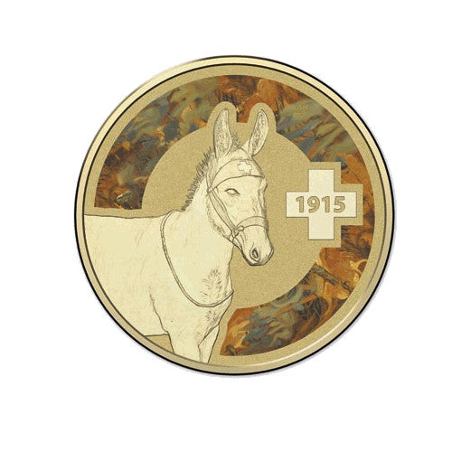 2015 $1 Unlikely Heroes - Murphy the Donkey Unc Coin in Card