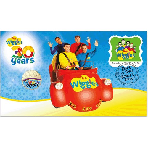2021 30c 30 Years of the Wiggles Original Coin & Stamp Cover PNC