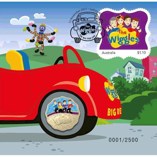 2021 30c 30 Years of the Wiggles Original Coin & Stamp Cover PNC