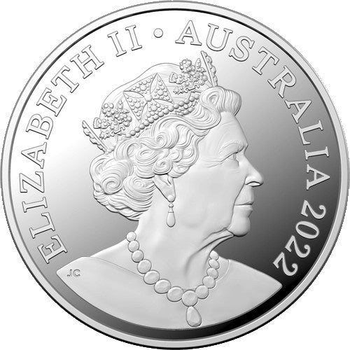 2022 $1 Australian Dinosaurs - Dinosaurs Down Under C Mintmark Silver Proof Coin
