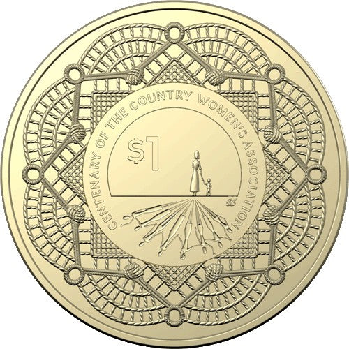 2022 $1 Centenary of the Country Women's Association Al/Br Coloured Uncirculated Coin