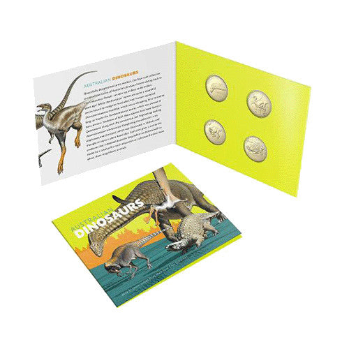 2022 $1 Australian Dinosaurs - Uncirculated Privy Mark Four Coin Collection