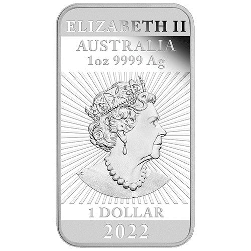 2022 $1 Dragon 1oz Silver Proof Rectangule Coin
