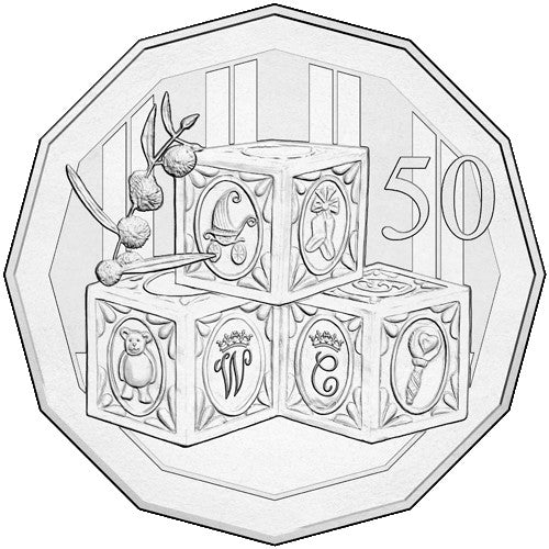 2015 50c Royal Baby Princess Charlotte Uncirculated Coin in Card