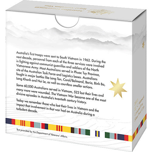 2023 $2 50th Anniversary of the End of Australia's Involvement Vietnam War C Mintmark Silver Proof Coloured Coin