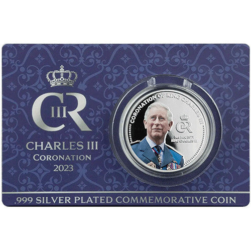 2023 $1/4 King Charles III Coronation Silver Plated Proof-like Coin in Card