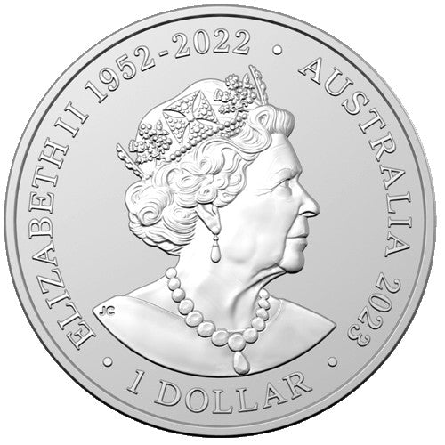 2023 $1 Australian Antarctic Territory Humpback Whale 1oz Silver Investment Coin in Capsule