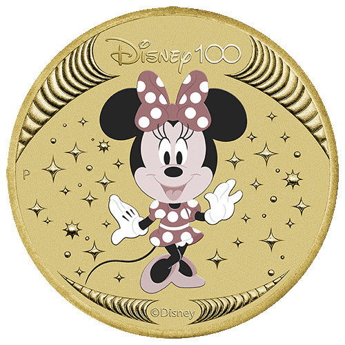 2023 $1 Disney 100th Anniversary - Minnie Mouse Coin & Stamp Cover PNC Coloured Coin Postal Numismatic Cover PNC