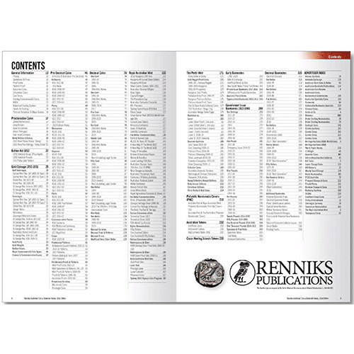 Renniks Australian Coin & Banknote Values 32nd Ed Softcover Price Guide Book Pages