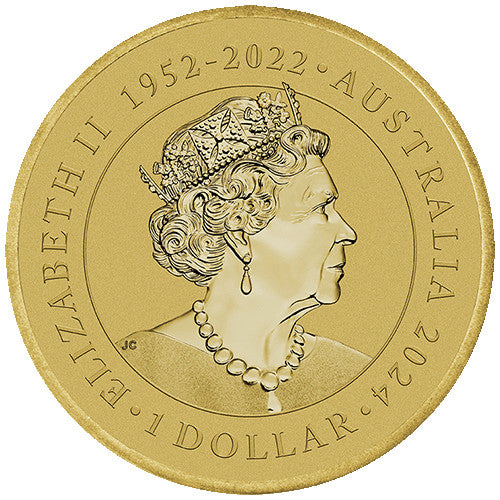 2024 $1 Australian Citizenship Uncirculated Coin Obverse